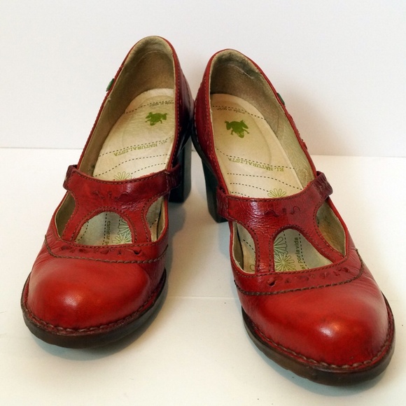 El Naturalista | Shoes | El Naturalista Red Leather Mary Jane Heels | Poshmark